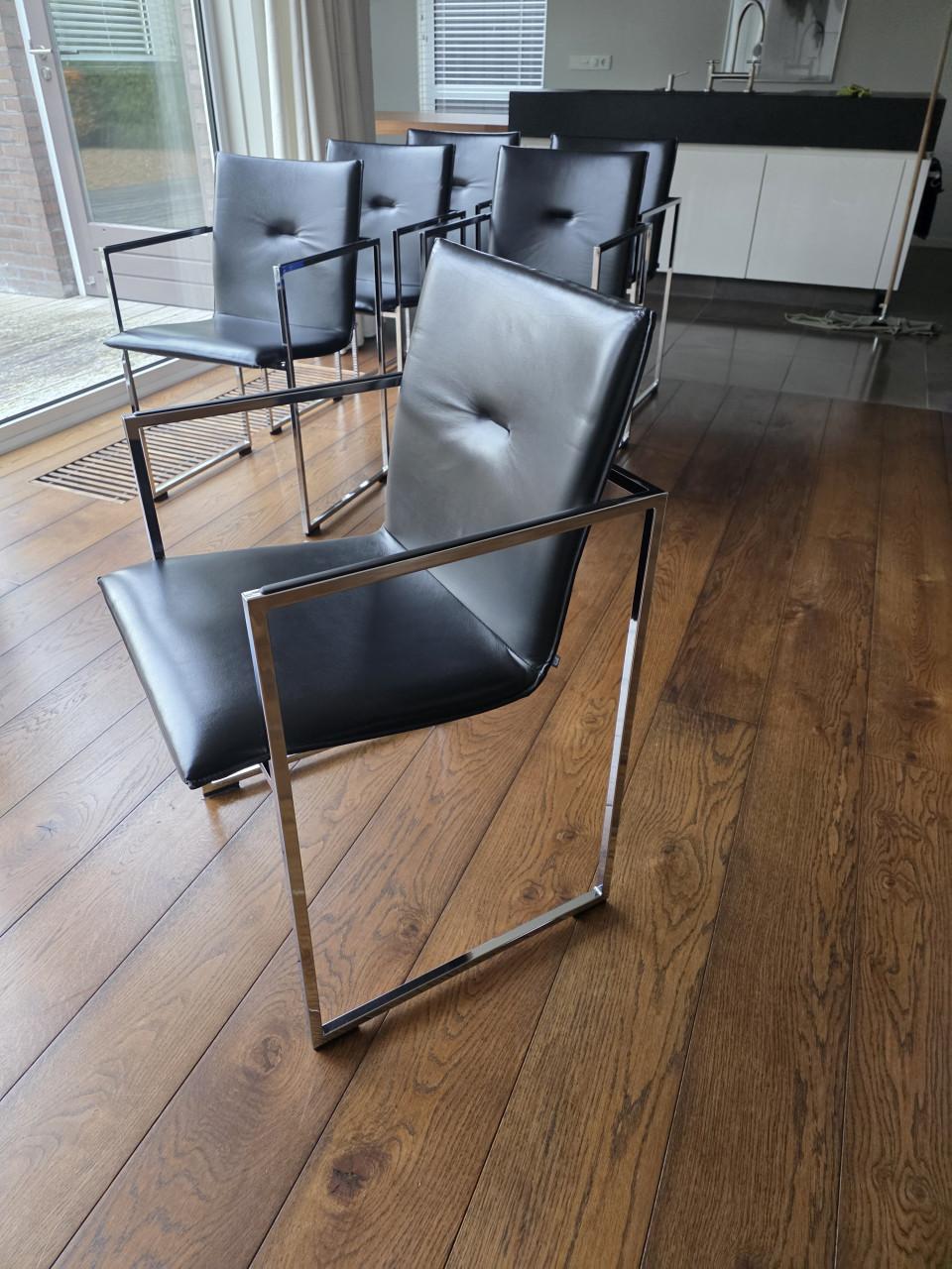 6 Arco Frame eetkamerstoelen