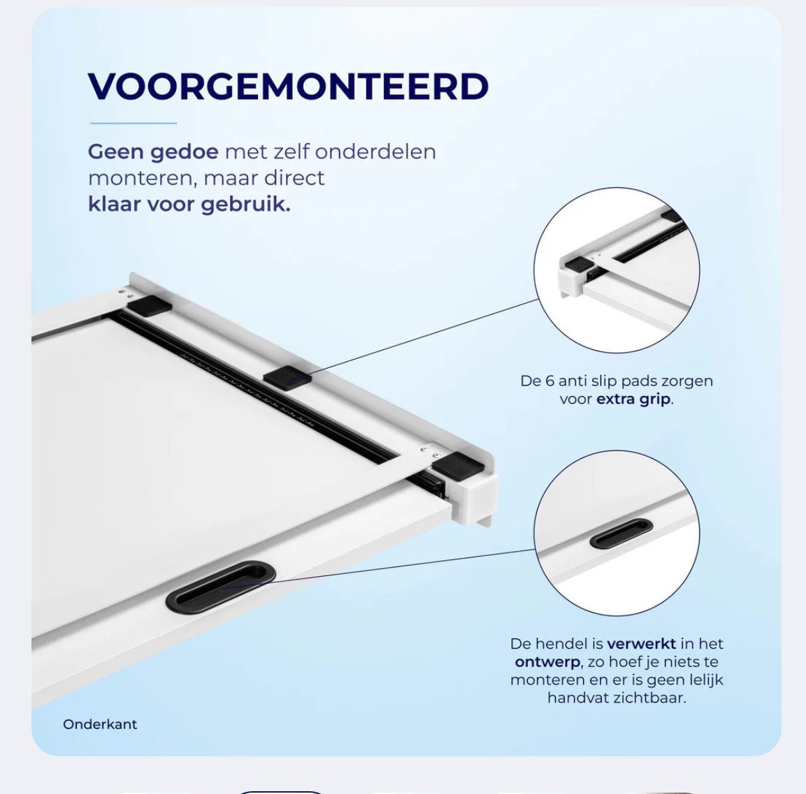 Stapelkit uittrekbaar tussenstuk tussen wasmachine en droger