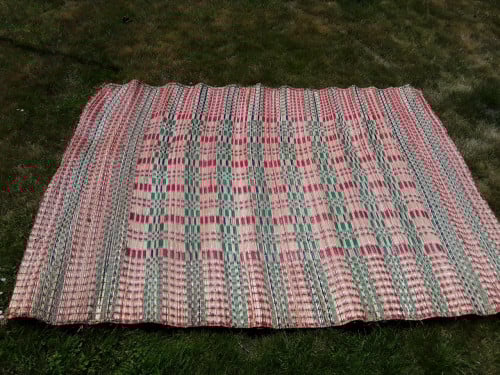 Vintage rieten mat