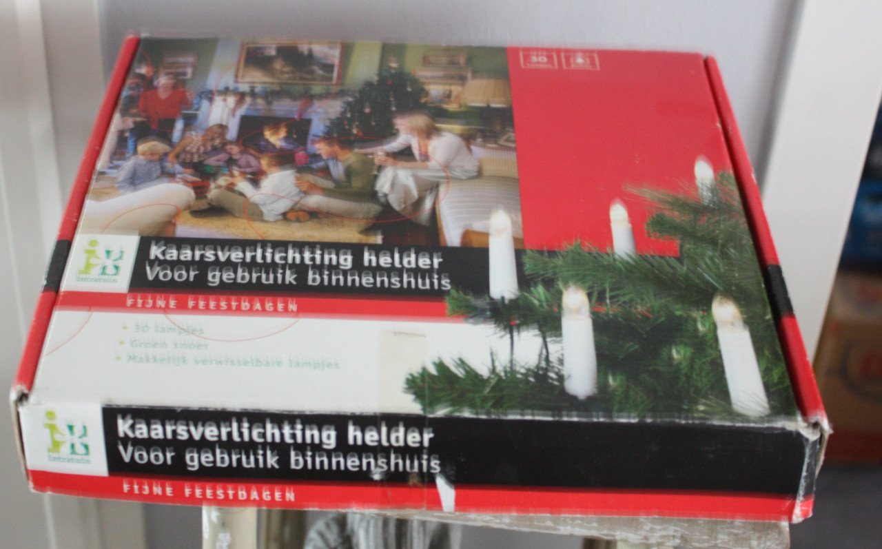 Lichtsnoer met 30 kaarslichtjes