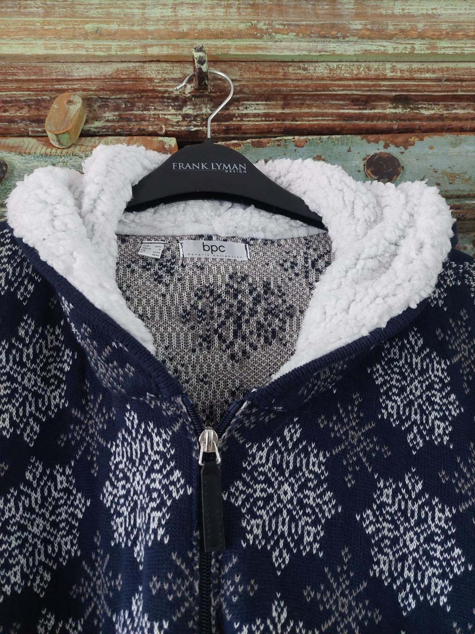 Nieuw Bonprix damesvest mt 40/42 marine/grijs