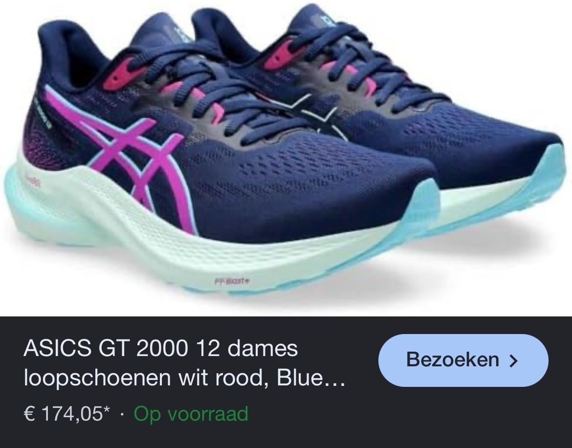 Hardloopschoenen asics gt 2000 12 maat 38