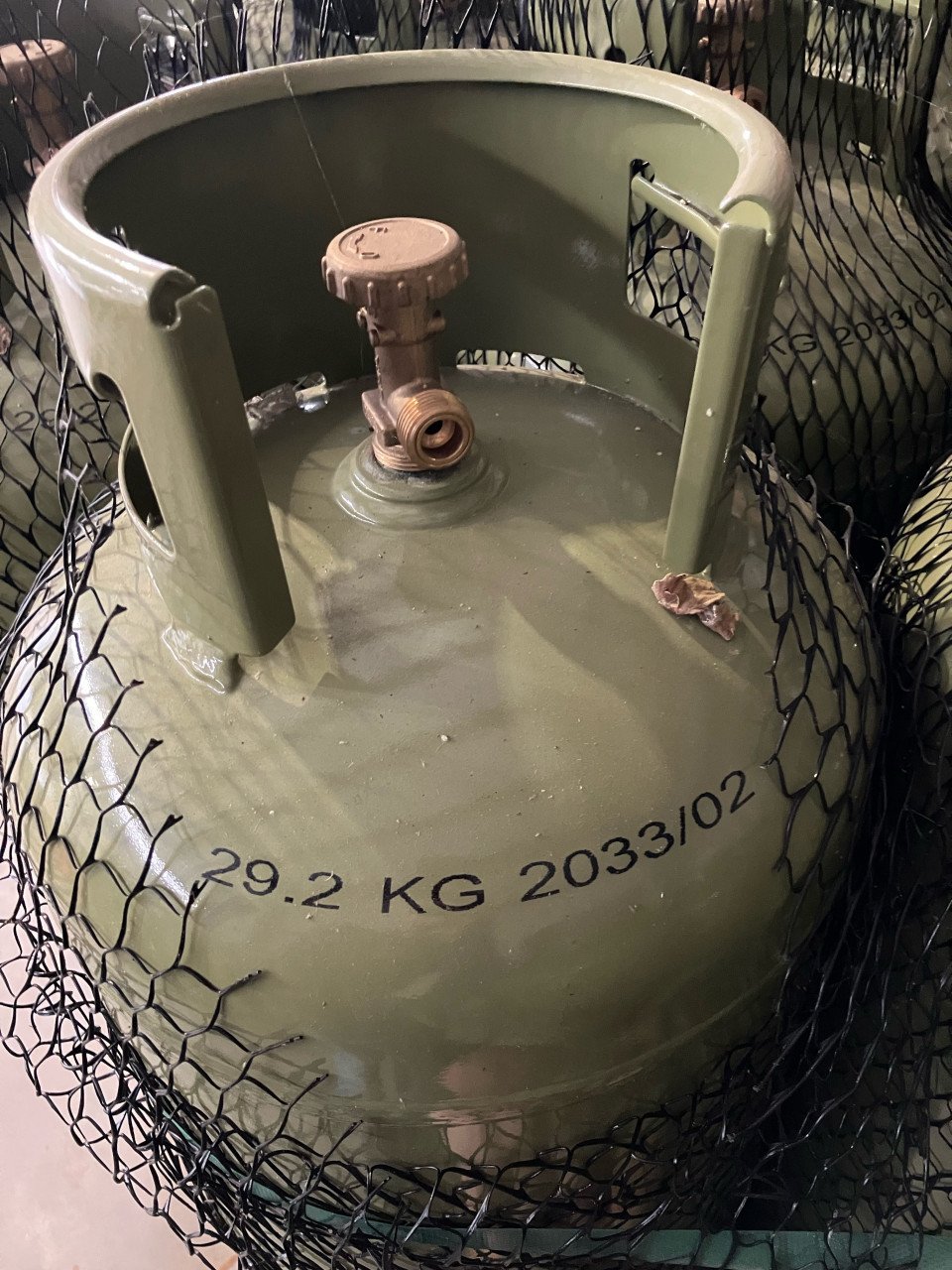 Gasfles met 33KG propaan