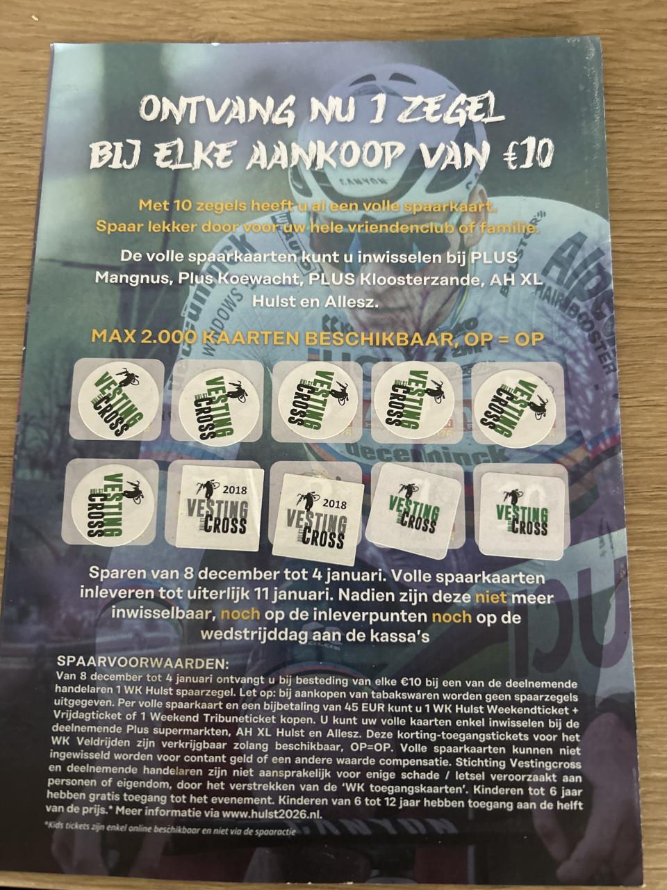 4 kortingskaarten cyclo cross