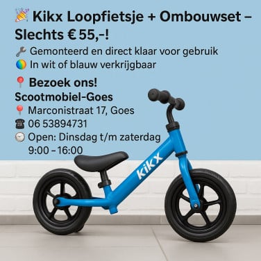 Kikx Loopfiets - Klassiek Retro Ontwerp (Medium)