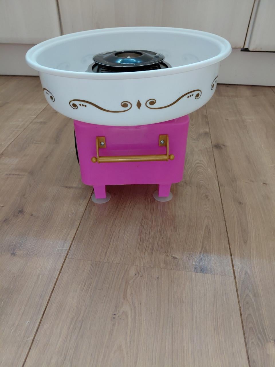 Roze suikerspinmachine