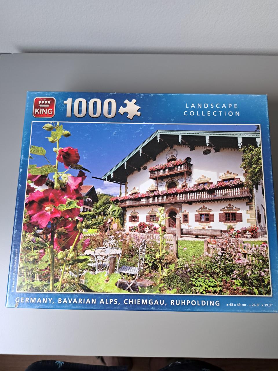 Legpuzzels van 1000 stukjes.