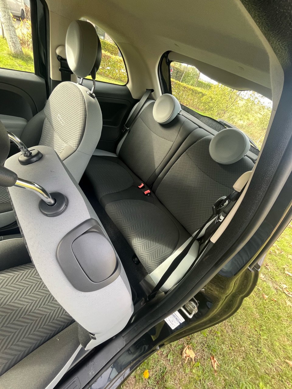 Fiat 500 Twinair Turbo 80pk Dualogic 2015 Zwart