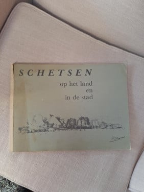 Boek oude schetsen jaren '30-'40 op het land en in de stad: P.C. Kardol