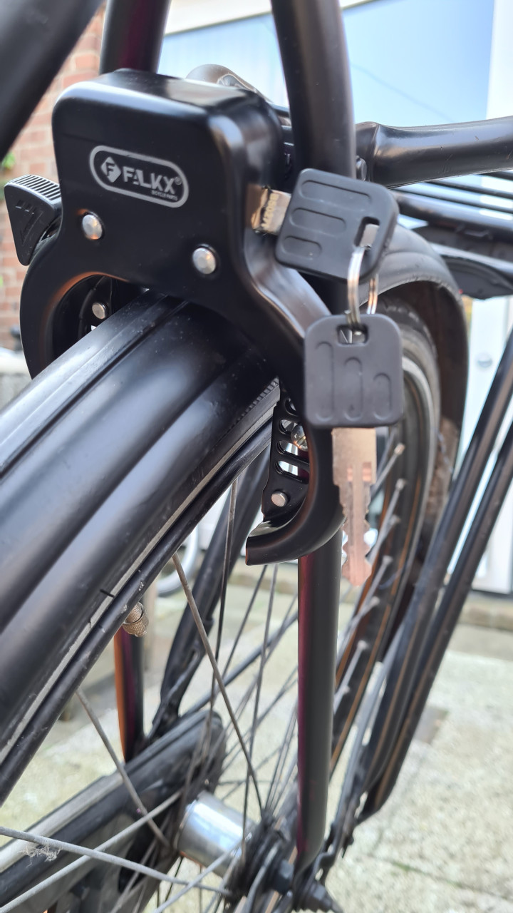 Dames fiets 28inch-met voordrager-traprem achter-