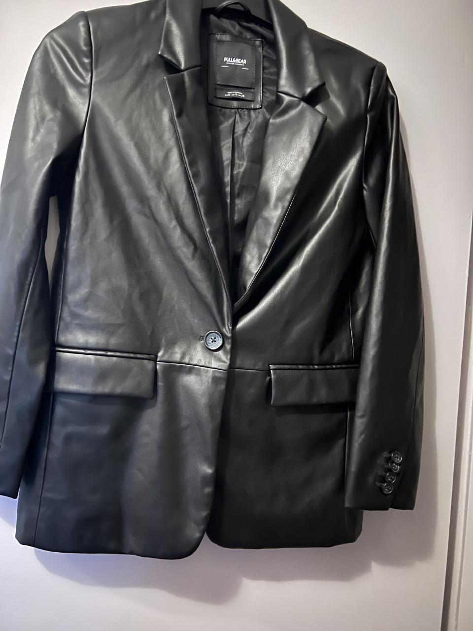 Imitatie leren blazer maat 36