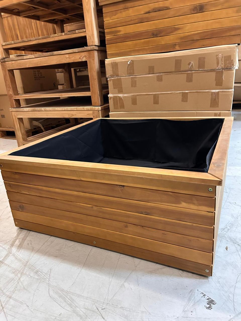 Teakhouten plantenbak 100 X 100 X 40