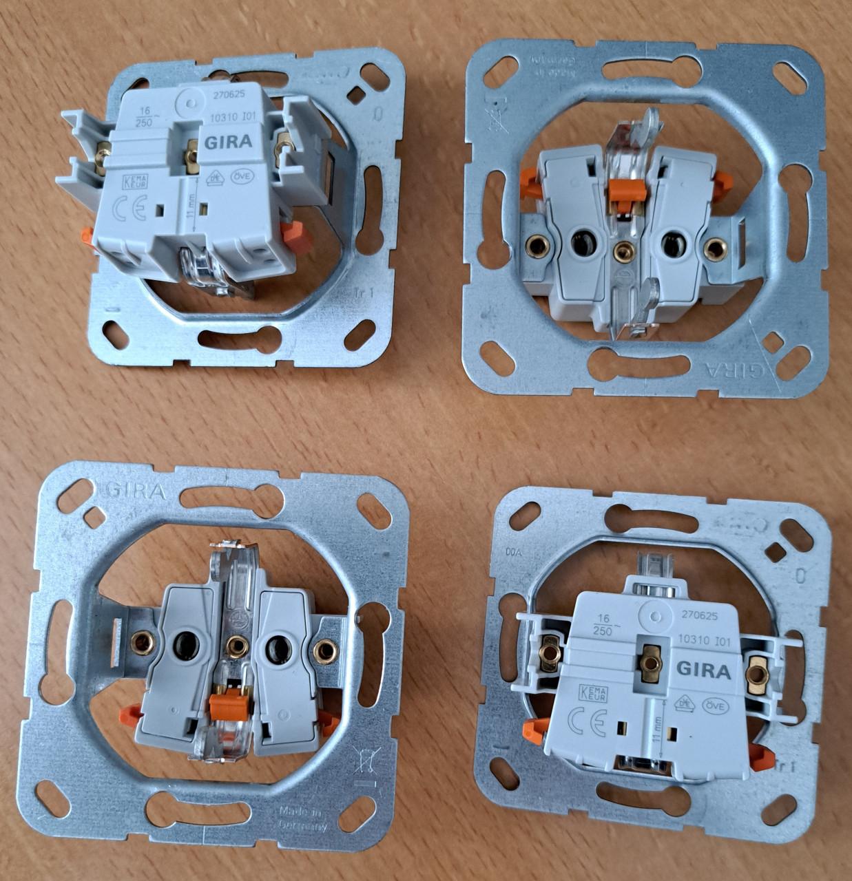 GIRA 4x stopcontact binnenwerk