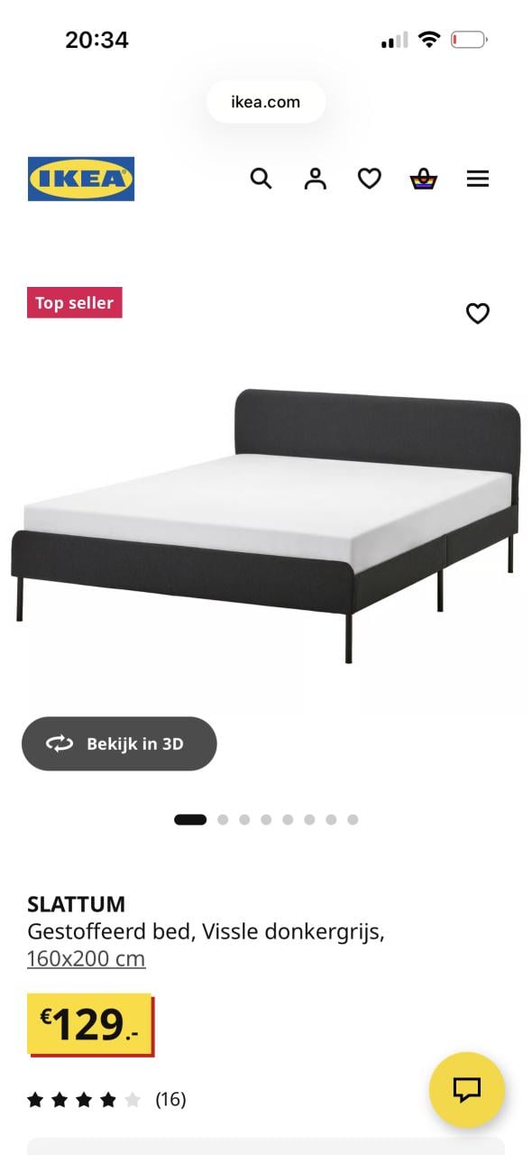 Tweepersoonsbed