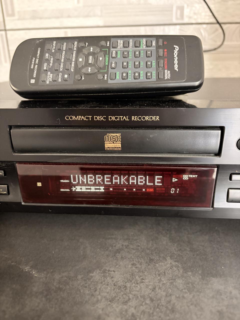 Pioneer cd speler recorder+ Afstandsbediening