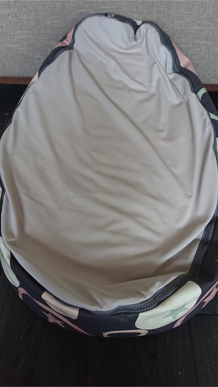 Doomoo zitzak roze/ster Stone Pink met verkleiner