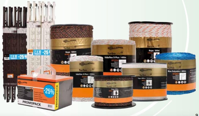 Gallagher weide afrasterings materialen