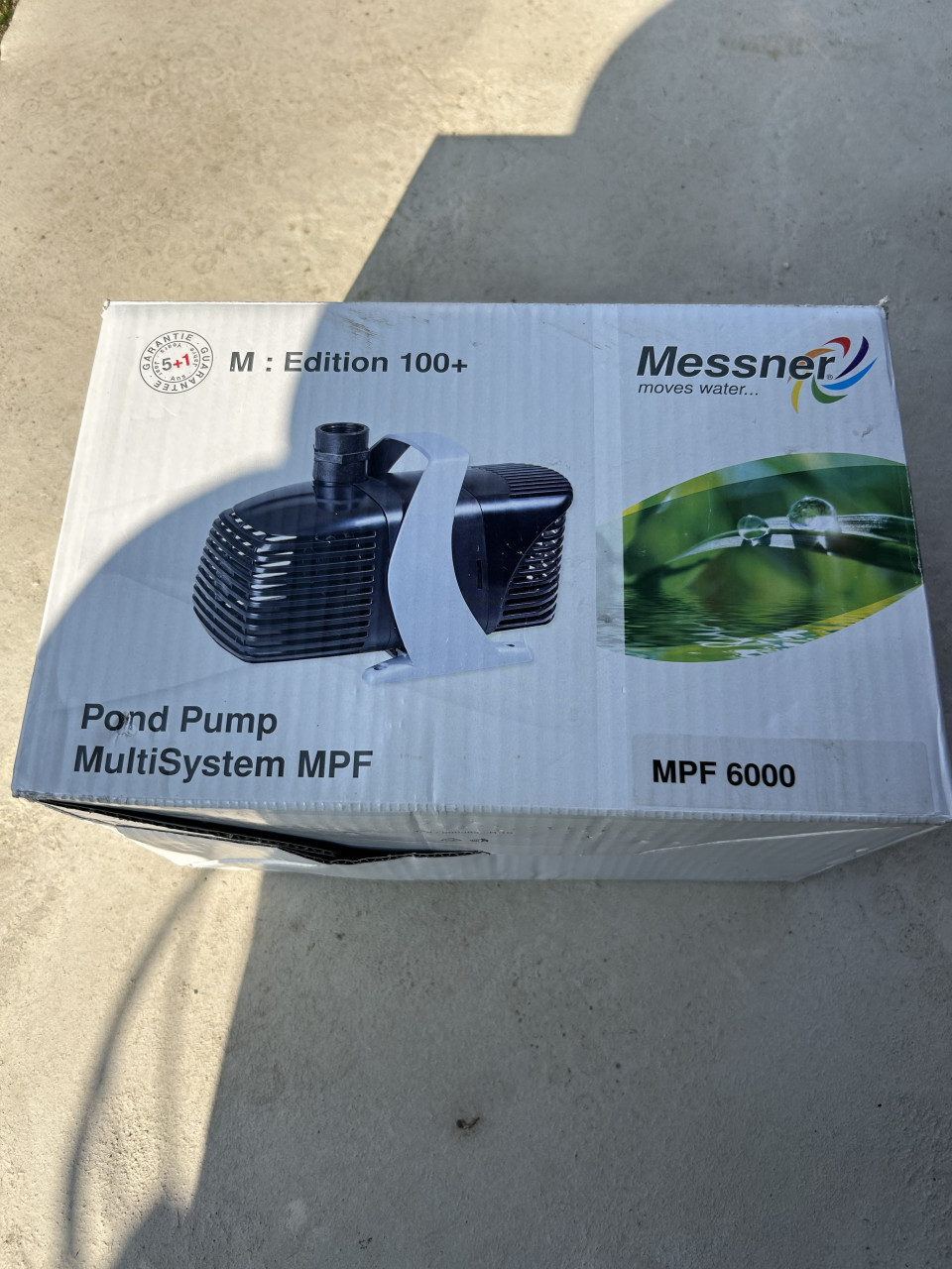 Te koop Messner mpf 6000 nieuw in doos  sterke en zuinige Vijverpomp