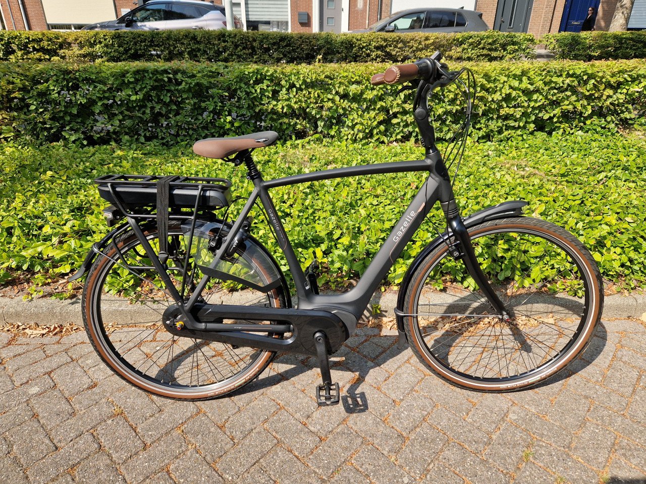 Schitterende Gazelle elektrische heren fiets met Bosch middenmotor