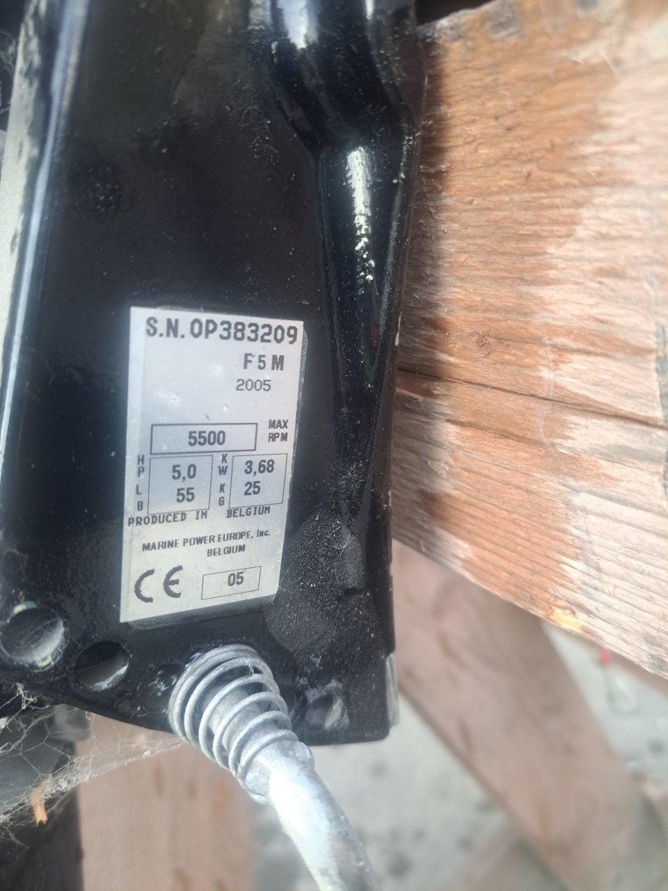 Buitenboordmotor  5 pk Mecury 4 takt