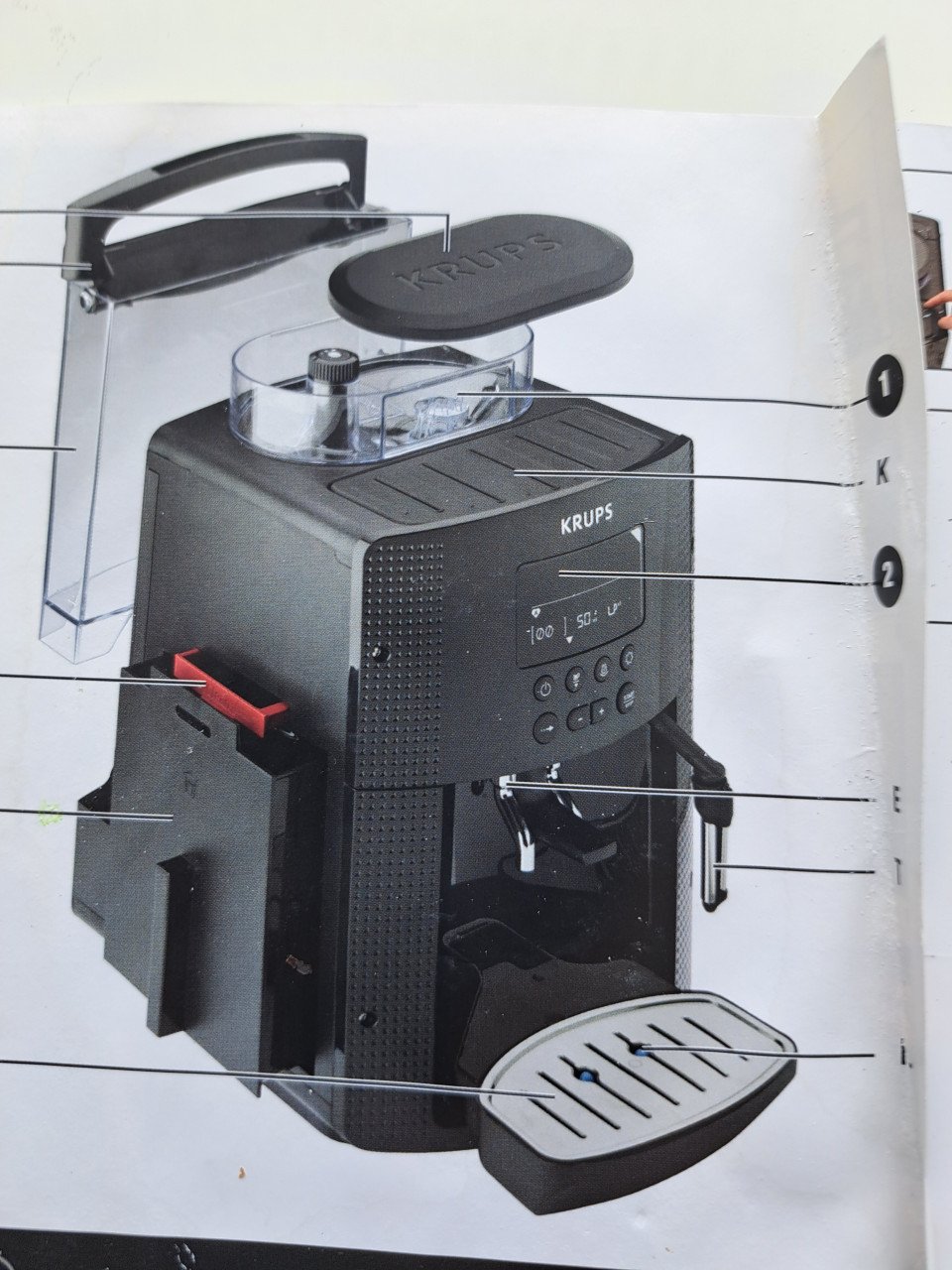 Krups volautomatisch koffie machine