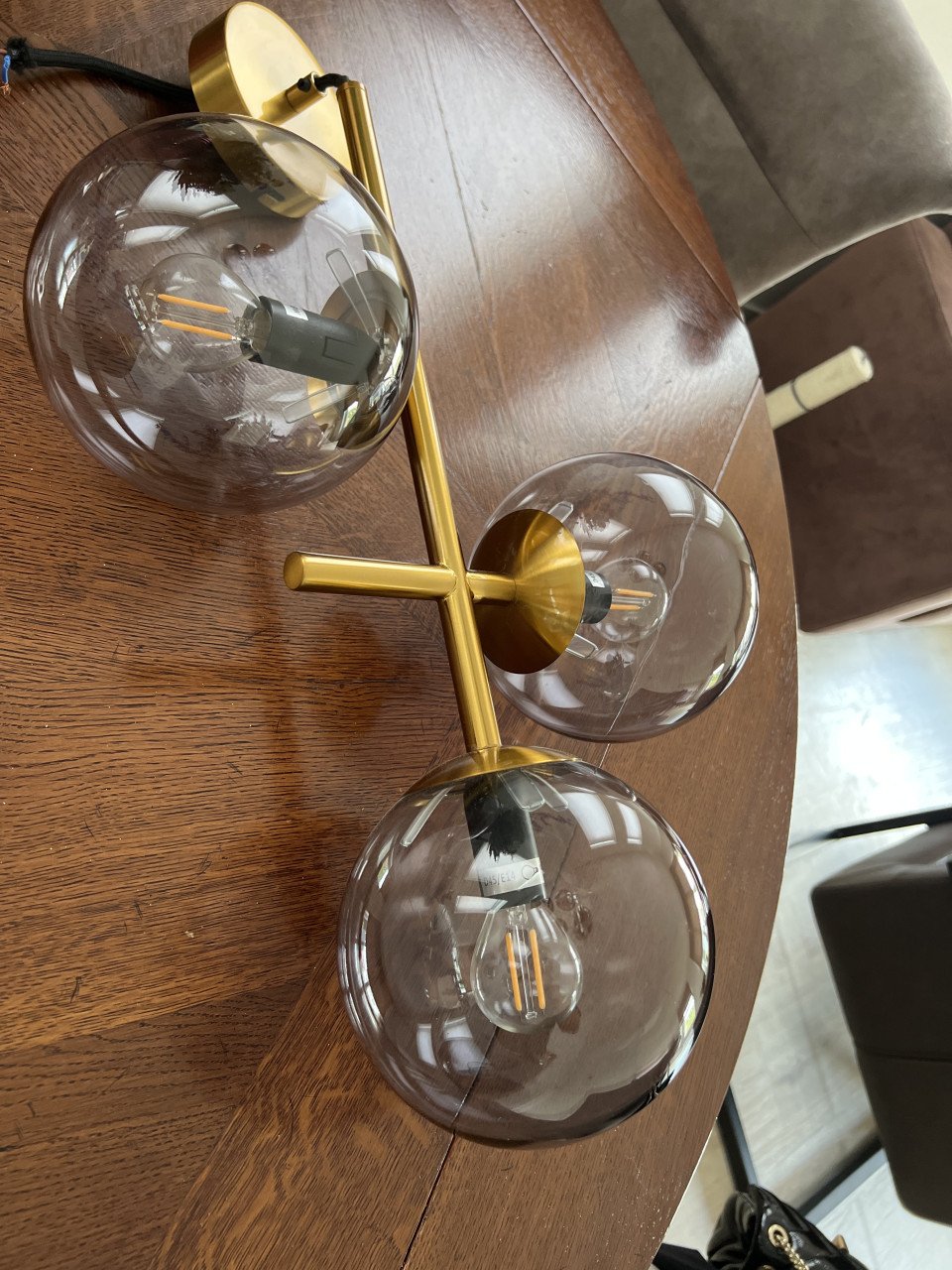 Mid-century modern lamp glazen bollen