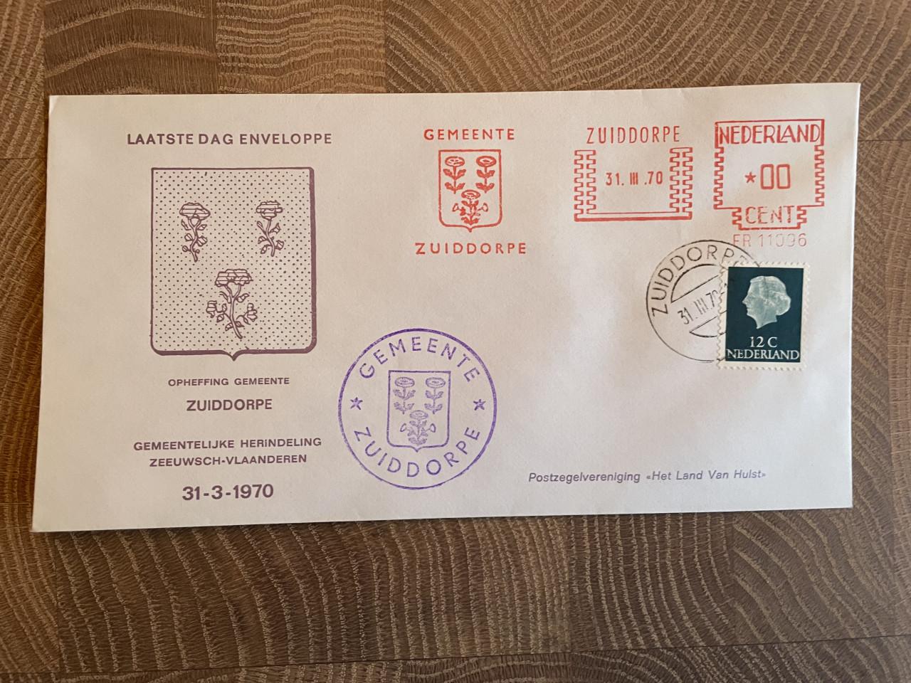 Set laatste dag enveloppen Zeeuws-Vlaanderen
