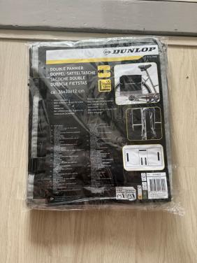 Gloednieuwe Dunlop dubbele fietstassen - Waterdicht
