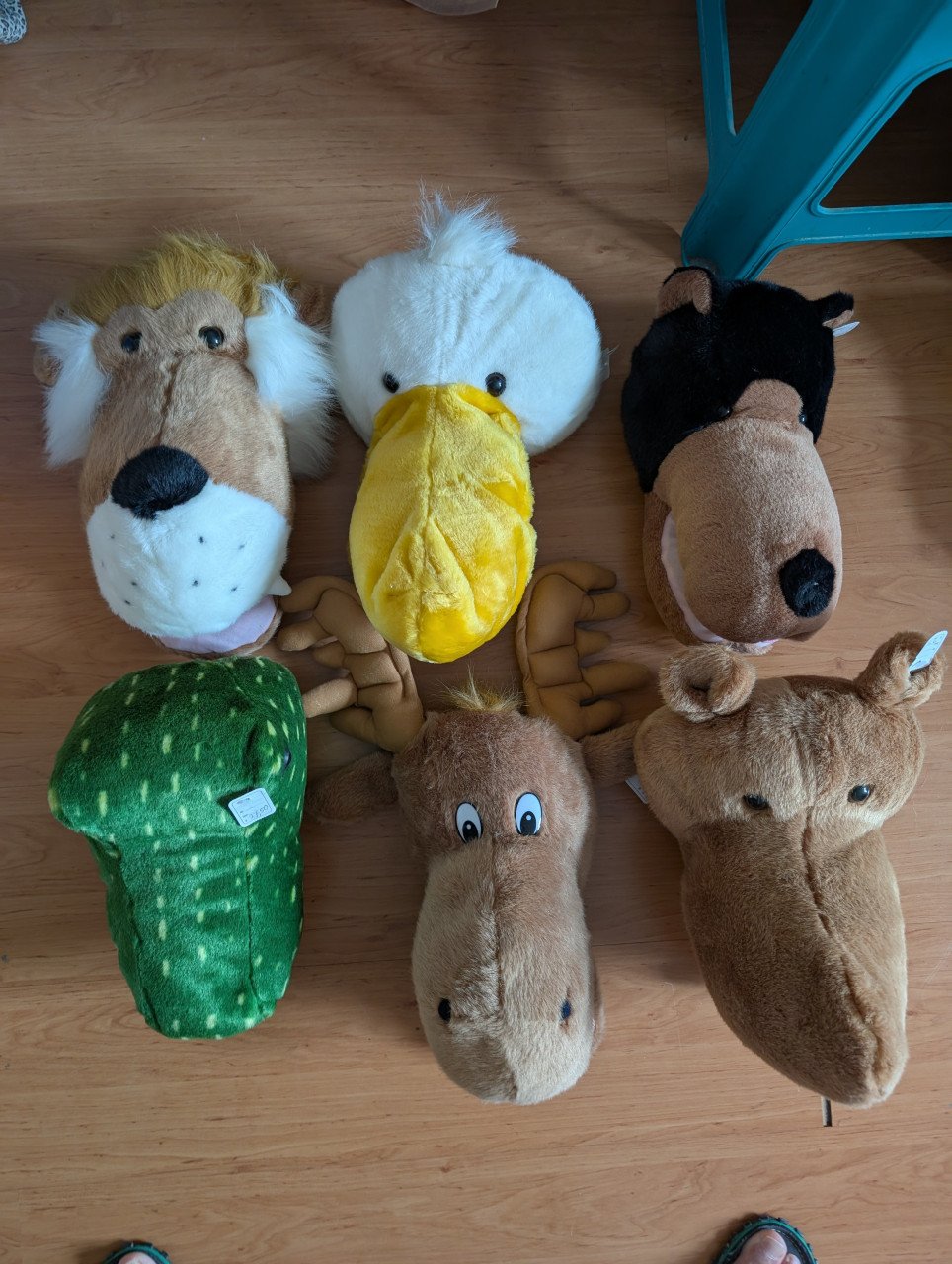 Grote educatieve pluche handspeel poppen voor kinder "Jungle kamer"