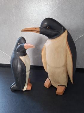Set houten pinguïns