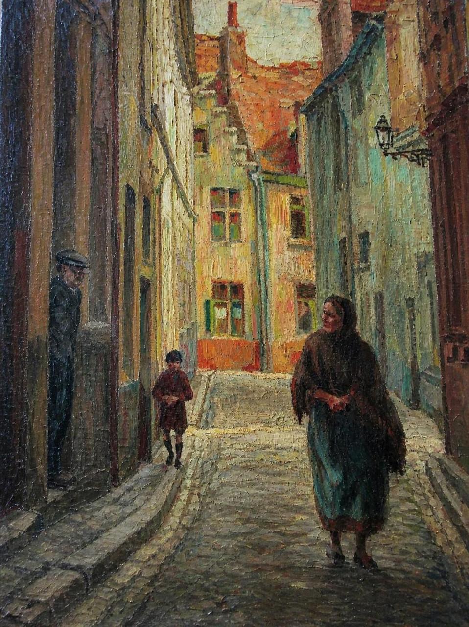 WANDELING IN GENT'S STEEGJE,ARTHUR DE GEEST,1894-1968