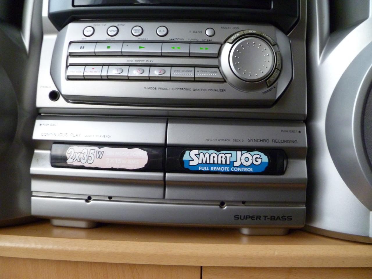 Aiwa stereo,set met een 3cd wisselaar