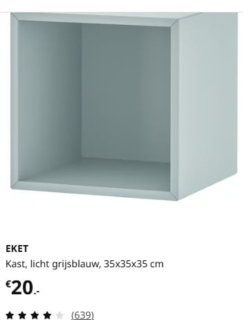 Ikea Eket decoratief blok/kastje