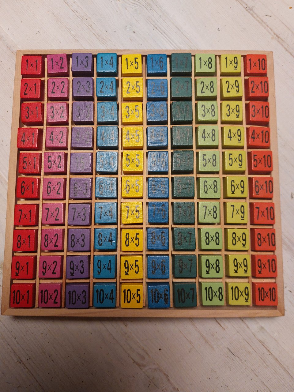 Houten rekenspel