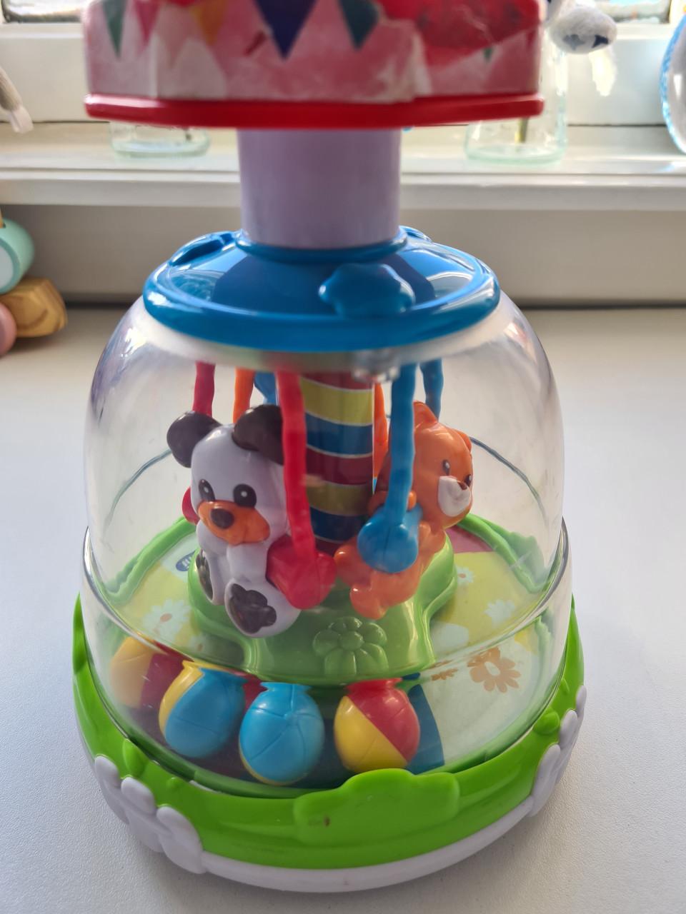Bromtol dieren draaimolen van Clementoni