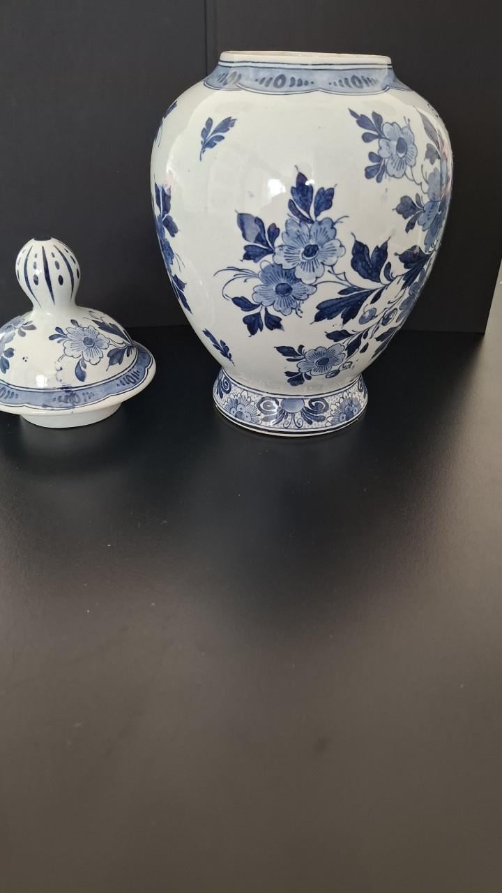 Dekselpot Delftsblauw
