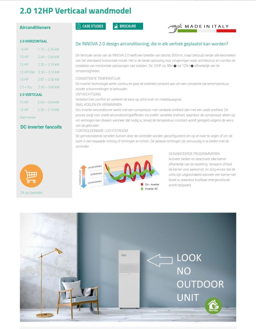 Monoblock airco