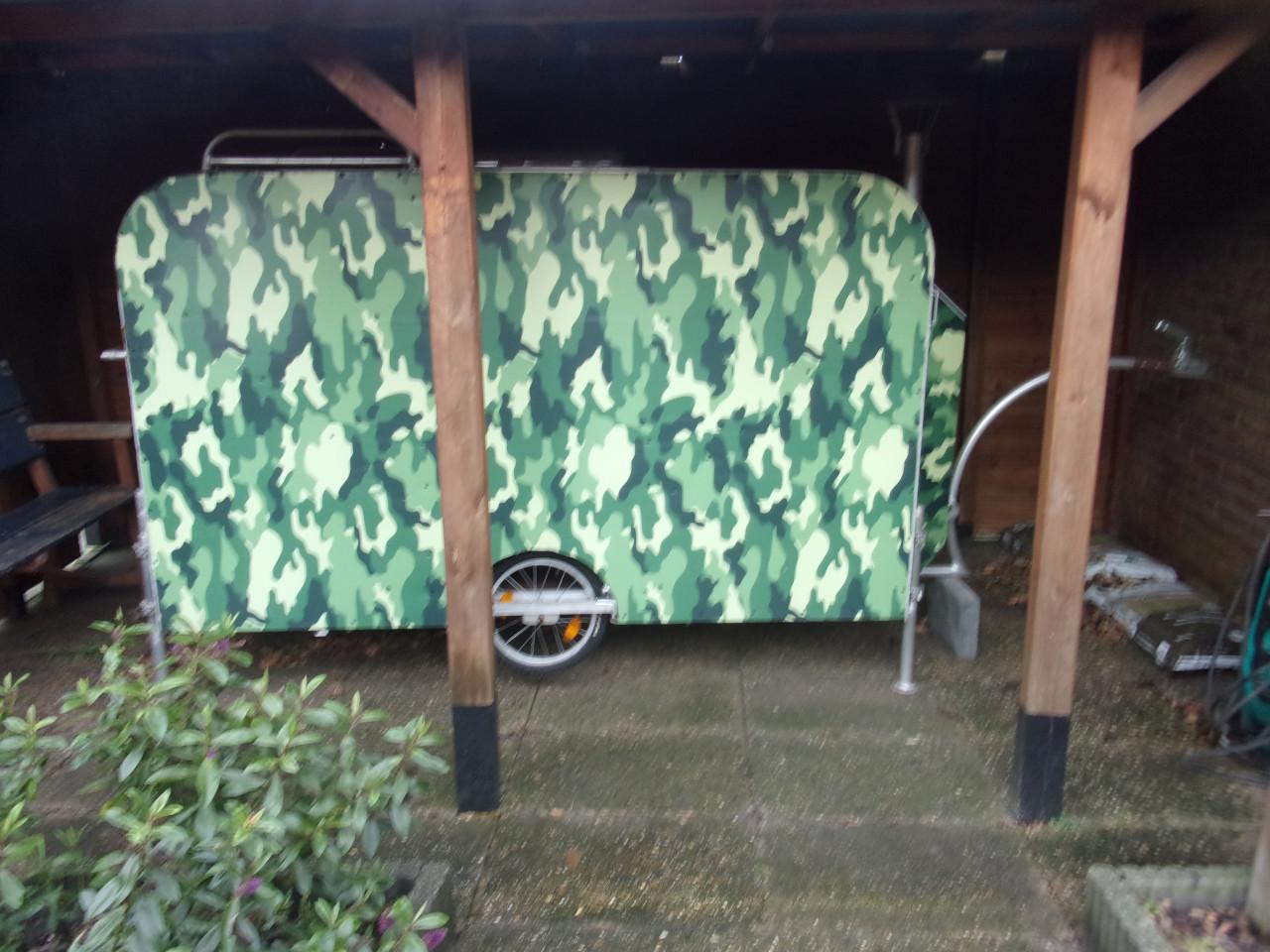 Fietscaravan met aluminium frame