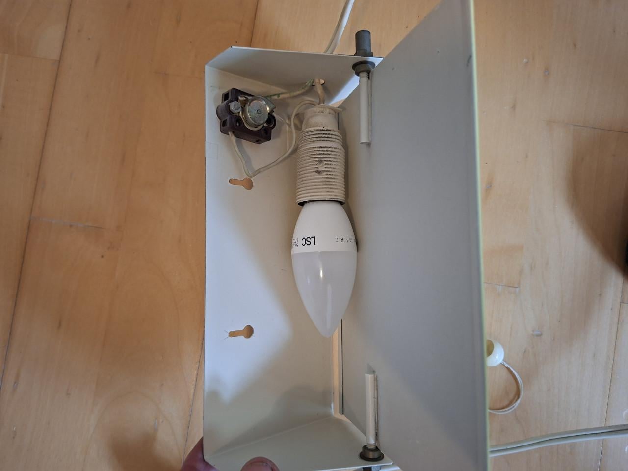 Retro bedlampje uit jaren '60 of '70