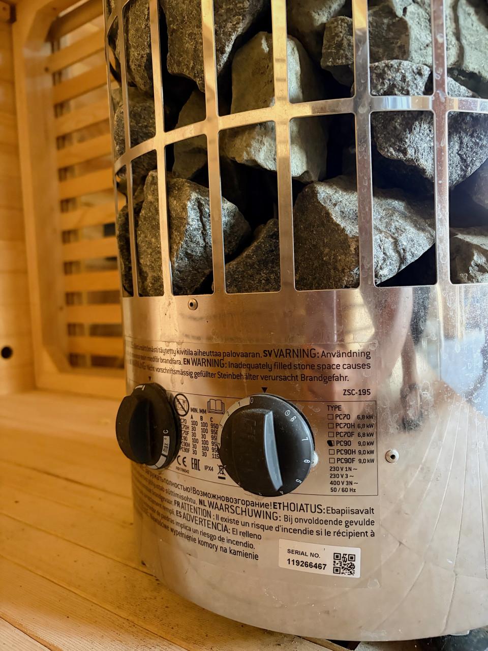 Prachtige ruime sauna!