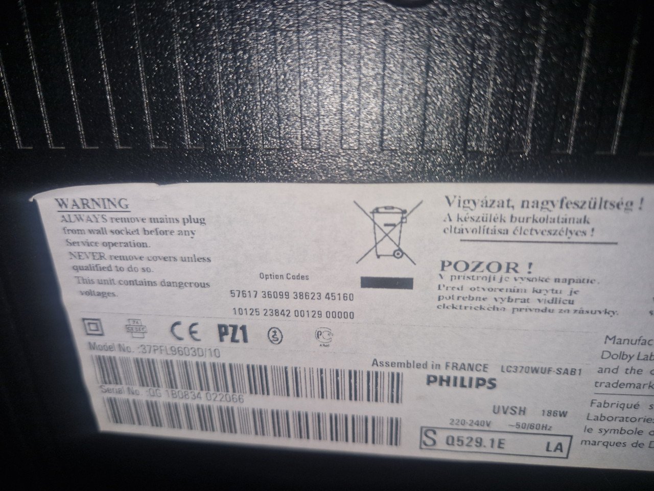 Philips TV 37 inch