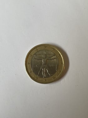1 euromunt Italië leonardo da vinci 2008 speciaal