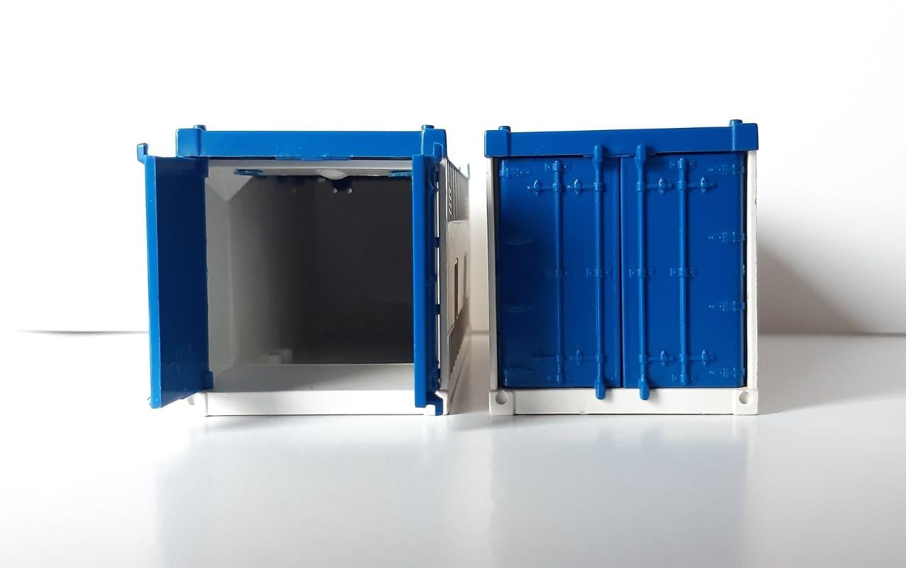 Matchbox Gentransco containers,  2 stuks model K-17.