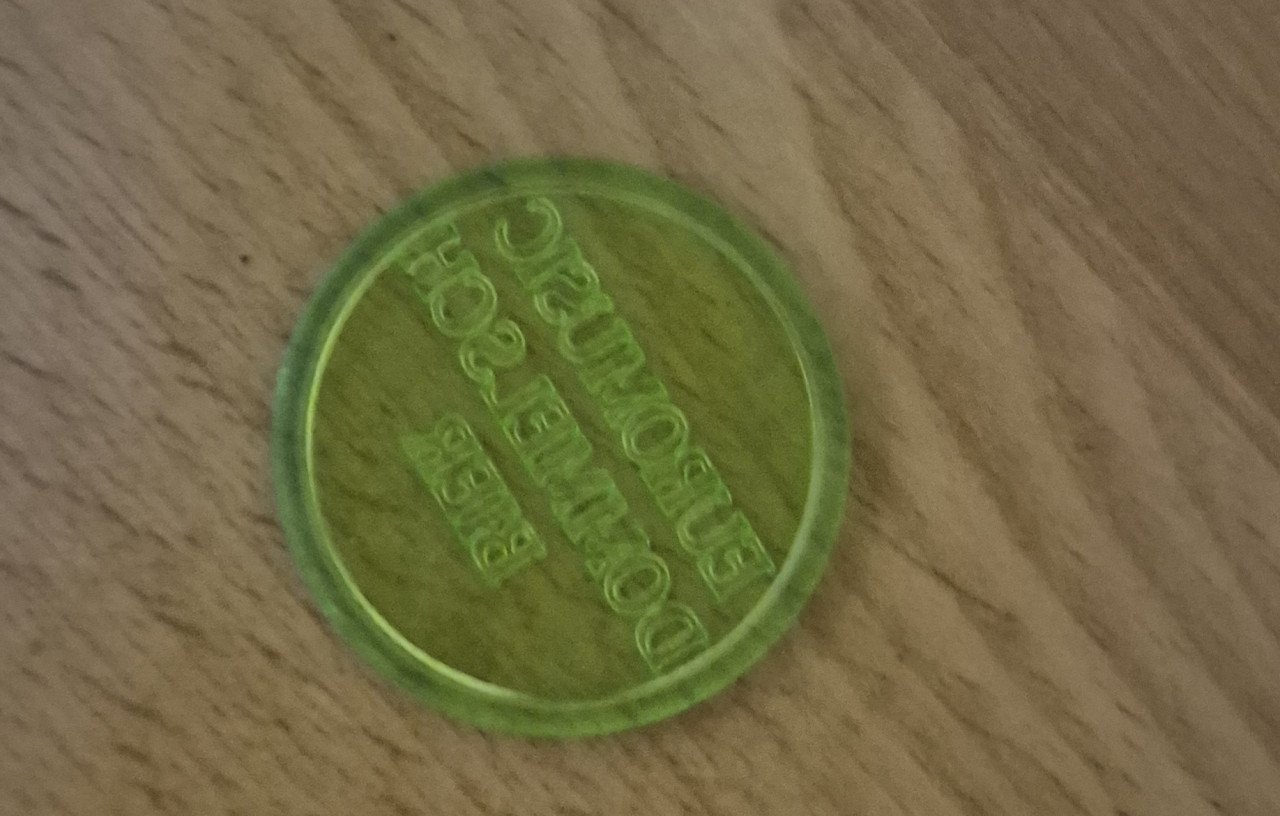 Consumptiemunten / 9000 stuks Fluor groen