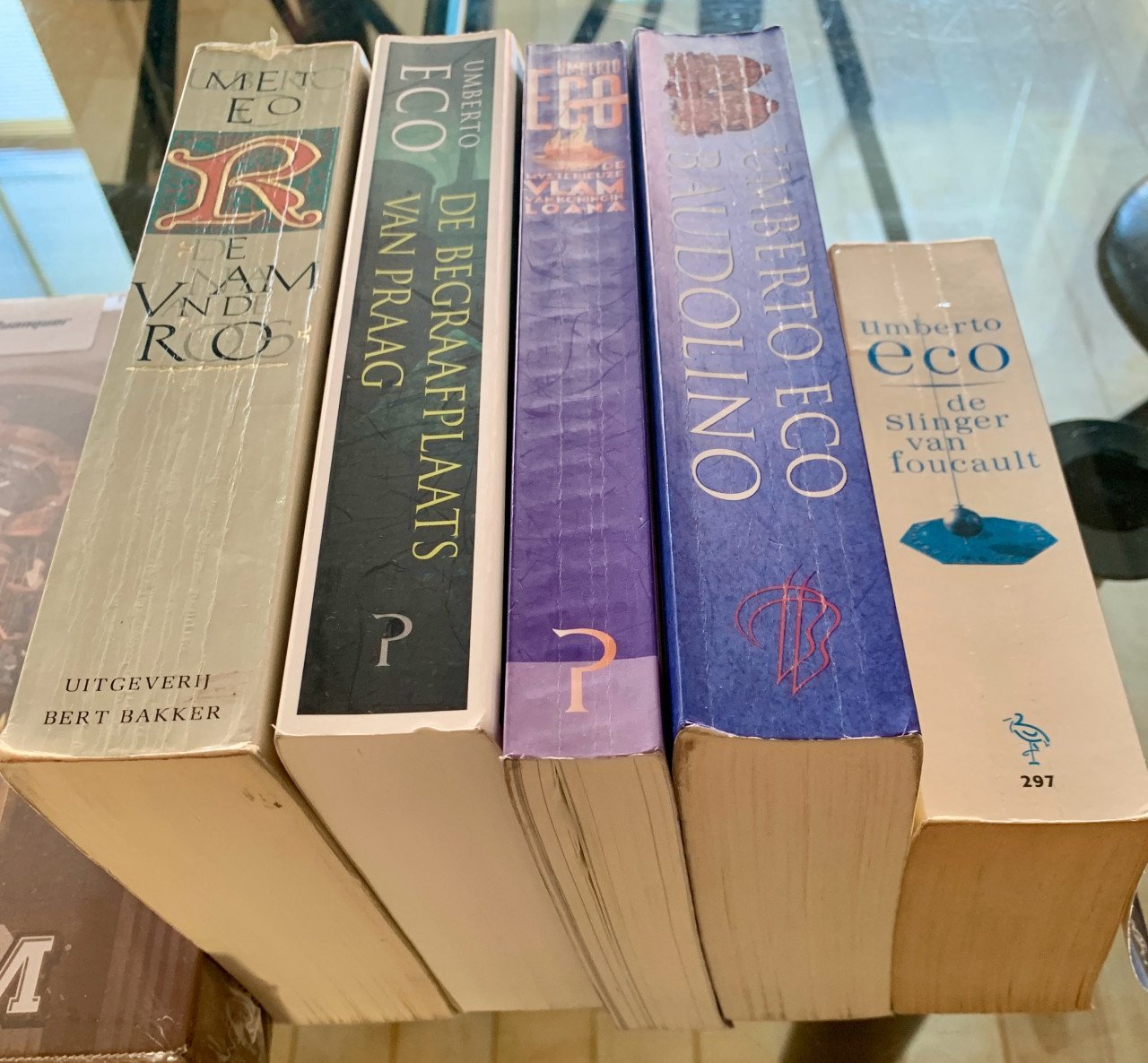 5 romans Umberto Eco (€ 15,- voor 5)