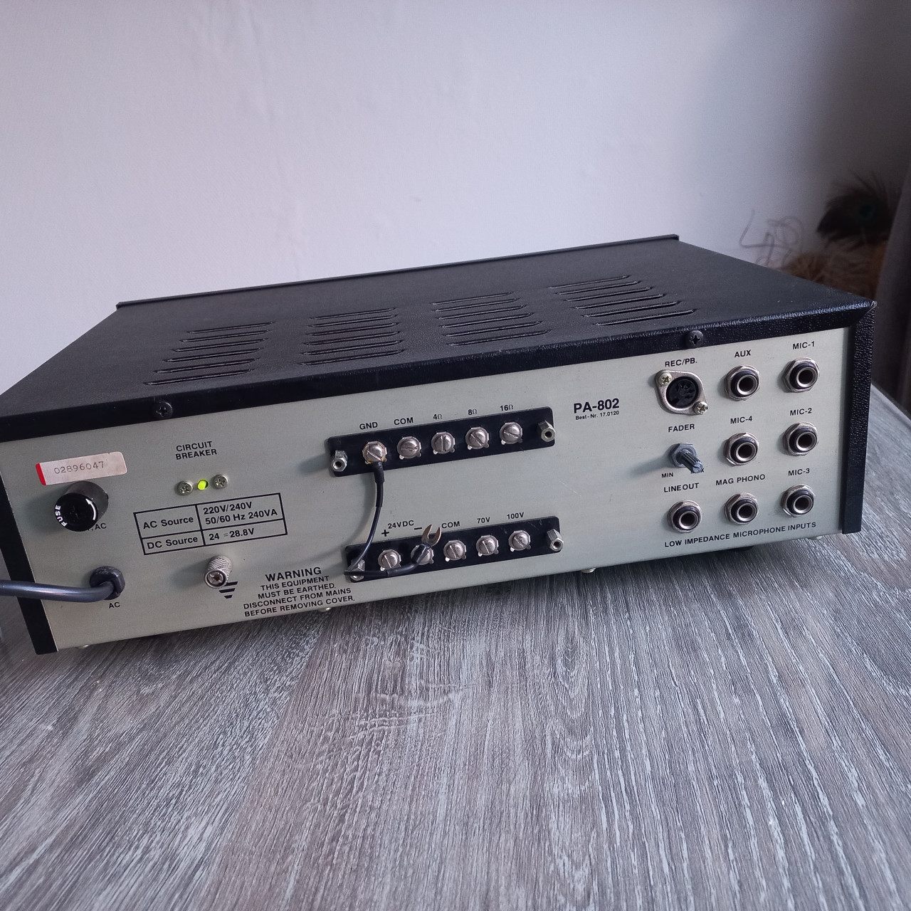 Monacor PA 802 versterker