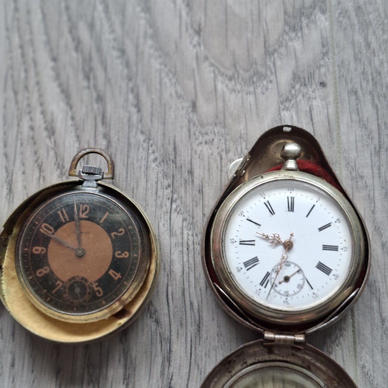 4 antieke zakhorloges