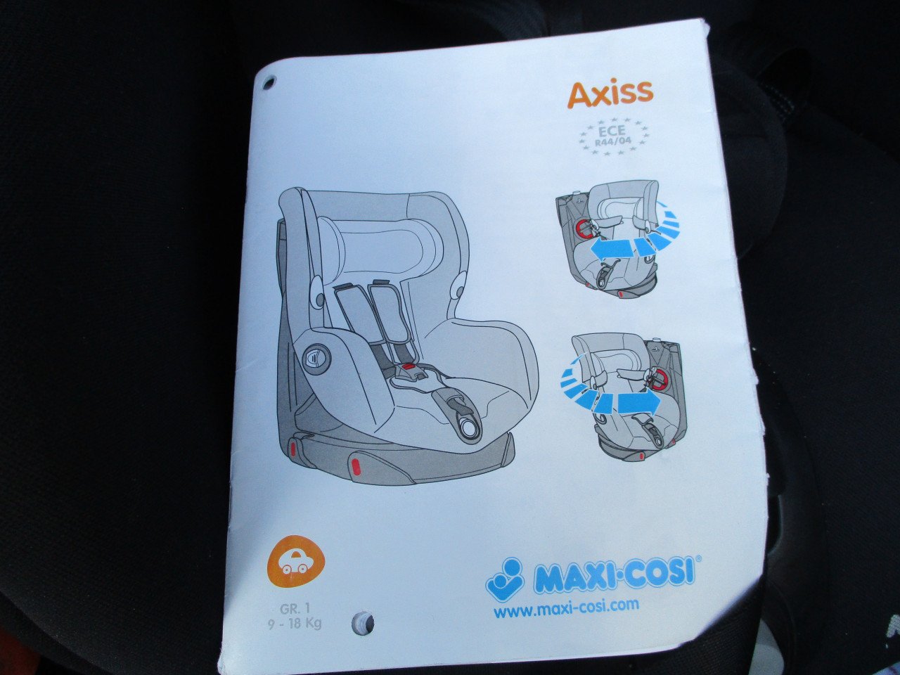 Te koop maxi cosy axiss  draaibaar autostoeltje