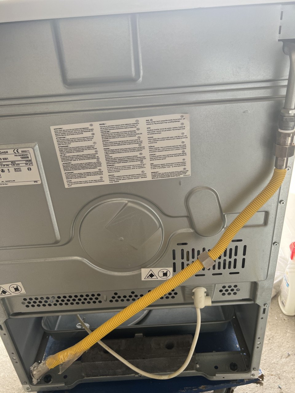 Bosch vrijstaand Gasfornuis met elektrische hetelucht oven Grill