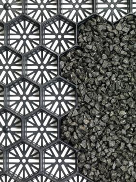 Grindplaten / Splitplaten, zwart of wit met en zonder doek.